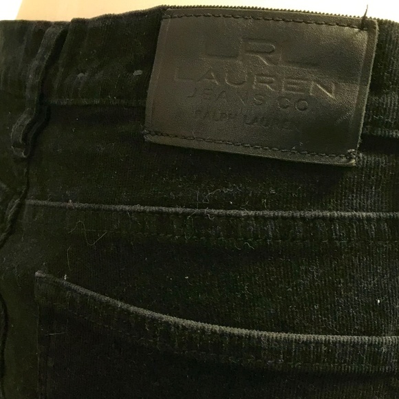 LRL Classic Straight stretch corduroy black jeans - Picture 8 of 15